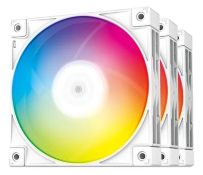DeepCool FC120 набор из 3 корпусных вентиляторов ARGB, белый