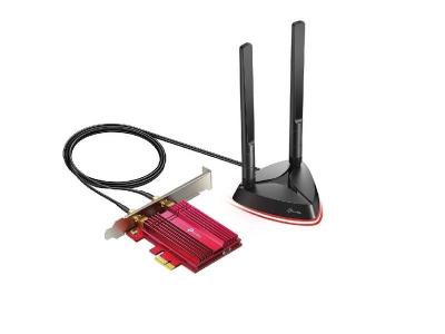 TP-Link AX3000 Wi-Fi 6 Bluetooth 5.0 PCIe xpresa Adapter 2402Mbps/574Mbps 2 antene high gain, Crni