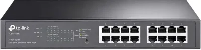TP-Link TL-SG1016PE Switch 10/100/1000 16-port 8 PoE+ portova 802.3af/at d