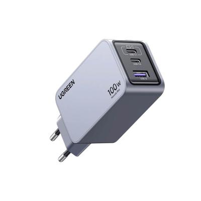 UGREEN Nexode Pro GaN mini mrežni punjač 100W X757-25874 (2x USB-C + USB-A) tamnosivi