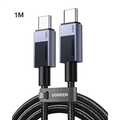 UGREEN L513 USB Type C to Type C cable, 240W fast charging, 1m, black