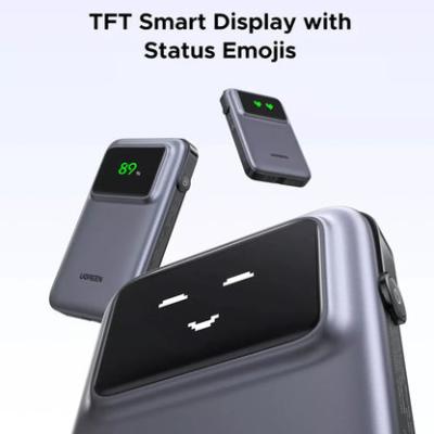 UGREEN PB511 Uno power bank 10000mAh 30W (2x USB-C + 1x USB-A) sivi