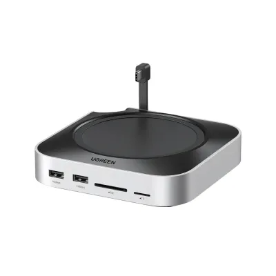 UGREEN CM841 docking station for Mac mini M4, 11-in-1 NVMe SSD slot, silver