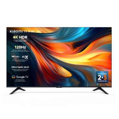 Xiaomi A50 Televizor 50" 4K UHD Google TV 2026, Crni