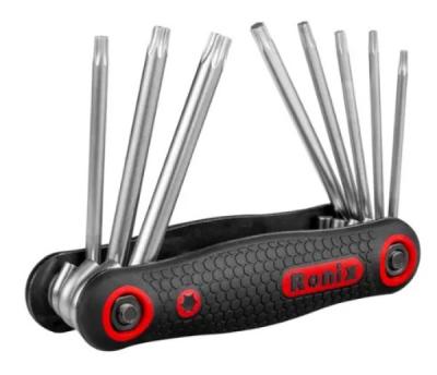 Ronix Set sklopljivih ključeva TORX T9-T40 CR-V 8-delni