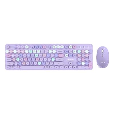 AULA AC306 комплект клавиатуры и мыши, 2.4Ghz, фиолетовый