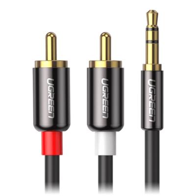 UGREEN AUX to 2RCA cable 5m AV102, black