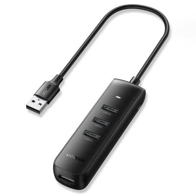 UGREEN CM416 USB hub, 4 ports USB 3.0, 0.25m cable, black