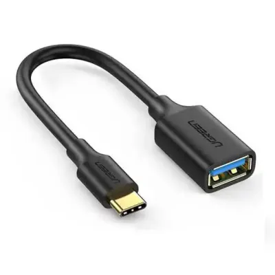 UGREEN US154 USB OTG cable USB C to USB A 3.0 M/F 0.15m, black