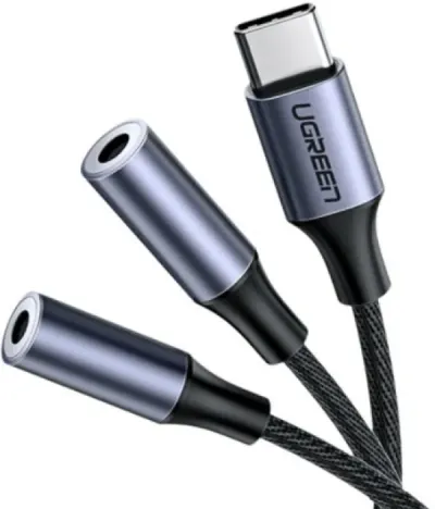 UGREEN USB-C cable, M. to 2 x Audio 3.5mm