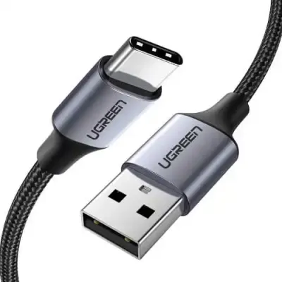 USB тип C M на USB 2.0 M кабель Alu.3m Grey