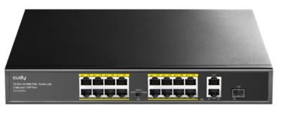 Cudy FS1018PS1 Sigurnosna kamera 16-Port 10/100M PoE+ Switch 1Gbit Uplink, Bela