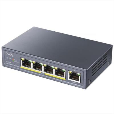 Cudy 60 GS1005P mrežni svič sa 5 gigabitnih portova 4xPOE+ Uplink