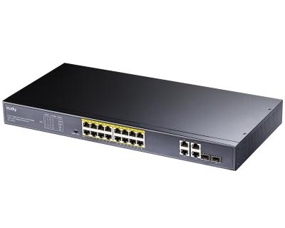 Cudy GS1020PS2 Gigabitni switch PoE+ 16port, Crni