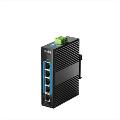 Cudy Cudy Industrial mrežni prekidač 5-portovni 5X10/100/1000M Poe+ prekidač 65W