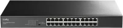 Cudy GS1024L Rackmount switch 24 porta, Crni