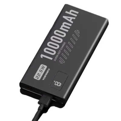 Denmen DP43 Eksterna baterija 10000mAh PD 20W QC3.0 2x Type-C USB-A, Crna