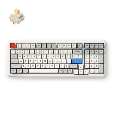 Mchose K99 V2 Bežična mehanička gaming tastatura, Bela
