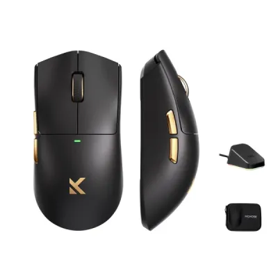 Mchose Bežični gaming miš K7 Ultra Lightweight, 42000 DPI, Crni