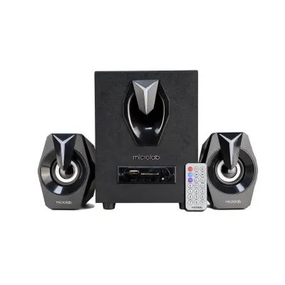 Microlab G100BT11W/USB,SD,3.5MM, FM / RGB/ Daljinski Bluetooth zvučnik 2.1 sivi