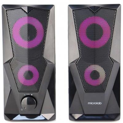 Microlab B-27 Stereo zvučnici RGB USB pwr 3.5 mm, Crni