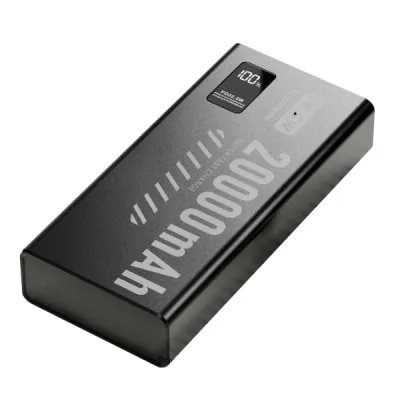 Denmen DP45 Eksterna baterija 20000mAh PD 20W QC3.0 2x Type-C USB-A, Crna