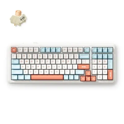 Mchose K99 V2 Bežična mehanička gaming tastatura, Narandžasta