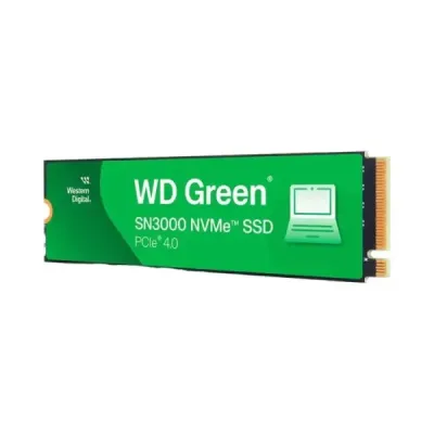 Western Digital SN3000 SSD M.2 NVMe 500GB 5000MBs/4100MBS WD, Zeleni