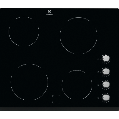 Electrolux EHF6140FOK Ugradna ploča Električna staklokeramička 4 zone, Crna