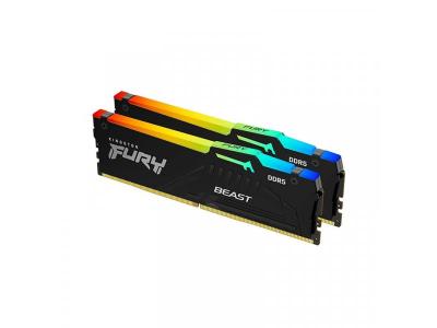 Kingston KF560C36BBEAK2-16 DDR5 RAM Memorija 16GB (2x8GB kit) 6000MT/s FURY Beast RGB EXPO