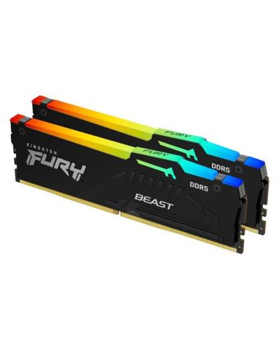 Kingston KF556C36BBEAK2-64 RAM Memorija Fury Beast DIMM DDR5 64GB 2x32GB kit 5600MT/s RGB EXPO