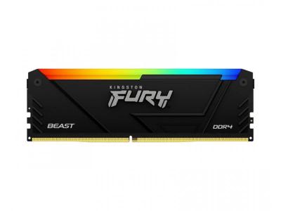 Kingston KF432C16BB12A/16 RAM memorija DDR4 DIMM 16GB 3200MT/s FURY Beast RGB/Black XMP, Crna