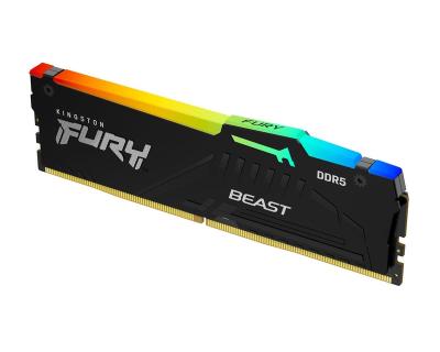 Kingston KF564C32BBEA-16 FURY Beast DIMM DDR5 16GB 6400MT/s EXPO RGB оперативная память, чёрная