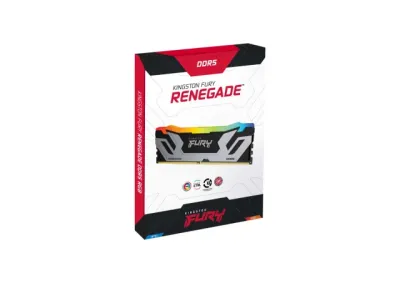 Kingston KF584CU40RSK2-48 CUDIMM DDR5 48GB 2x24GB kit 8400MT/s FURY Renegade Silver RGB XMP, Srebrne boje