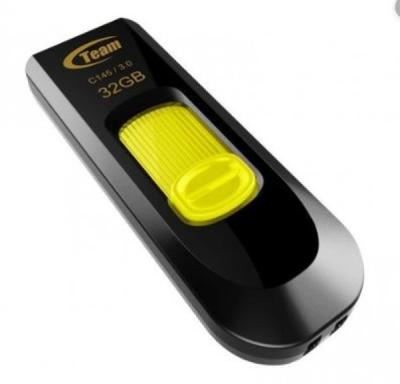Team C145 USB 3.2 Flash 32GB TC145332GY01 crno-žuti
