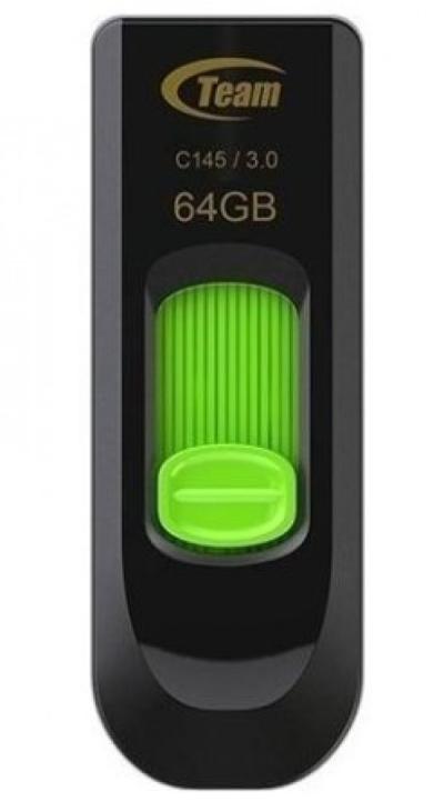Team Group C145 TC145364GG01 USB 3.2 Flash 64GB, Crno-zeleni
