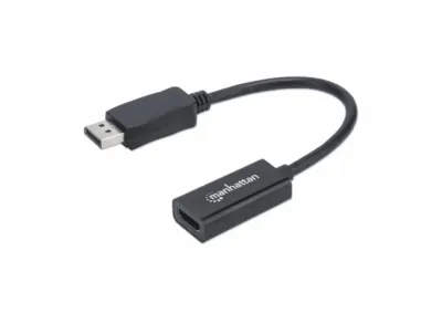 Manhattan 151634 Kabl DisplayPort/M - HDMI/F 1080p, Crni