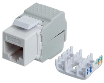 Intellinet Mrežni konektor Cat 6 Keystone Jack UTP toolless beli, Beli