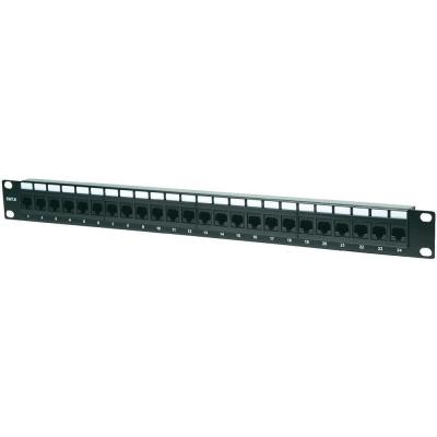 Intellinet Prespojni panel Cat6 UTP 24 porta 19'' 1U, Crni