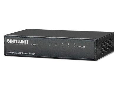 Intellinet Switch 5-portni Gigabit, Crni