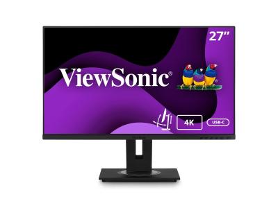ViewSonic VG2756-4K Monitor 27 3840x2160 4K UHD IPS 5ms 60Hz 2x HDMI DP 3x USB 3.2 Pivot Zvučnici, Crni