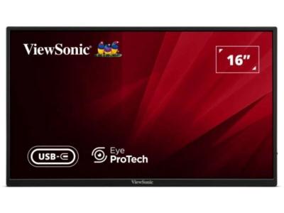 Портативный монитор 16 ViewSonic VA1650 1920x1080/Full HD/IPS/60Hz/USB-C/HDMI/Аудио/Динамики