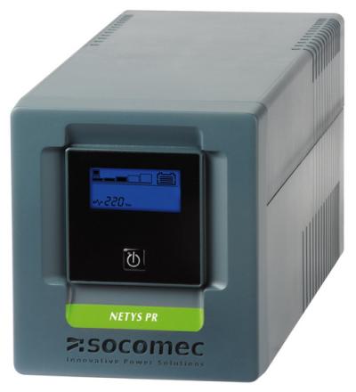 UPS Socomec NeTYS PR-MT 1000VA/700W 230V 50/60Hz AVR, Sine wave, LCD, RJ45 protection, USB