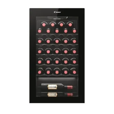 Candy CWC033M винный шкаф, 6 полок, чёрный