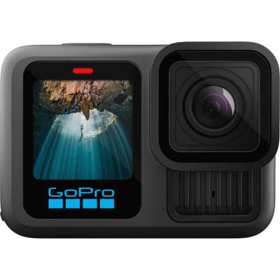 GoPro Hero 13 Black action camera with extended battery life, black