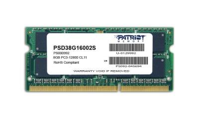 Memory SODIMM DDR3 8GB 1600MHz Patriot Signature PSD38G16002S