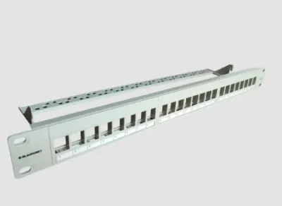 Blaupunkt modular patch panel, 24 ports, 19" 1U