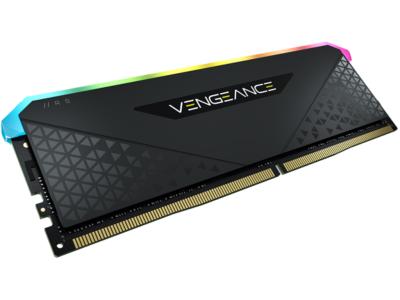 Corsair CMG16GX4M1E3200C16 Vengeance memory, 16GB, DIMM, DDR4, 3200MHz, RGB, black