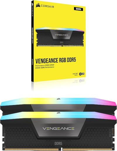 Corsair VENGEANCE Memorija 32GB(2x16GB) DDR5 6000MHz CL38 1.35V RGB XMP