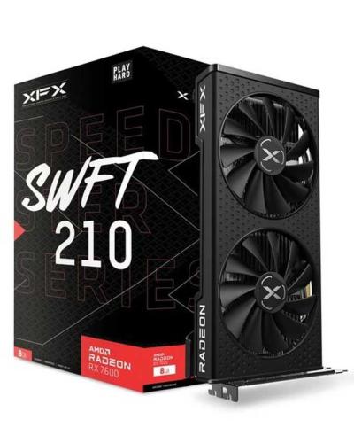 Graphics Card XFX AMD Radeon RX 7600 8GB SPEEDSTER SWFT 210 Core